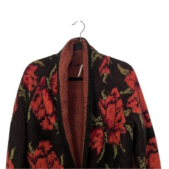 Free People Rose Flower Power Cardigan Small - Picture 3 of 10